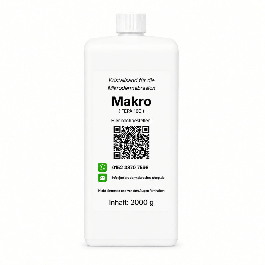 Kristalle Makro 2kg 1 Flasche für Mikrodermabrasion Geräte