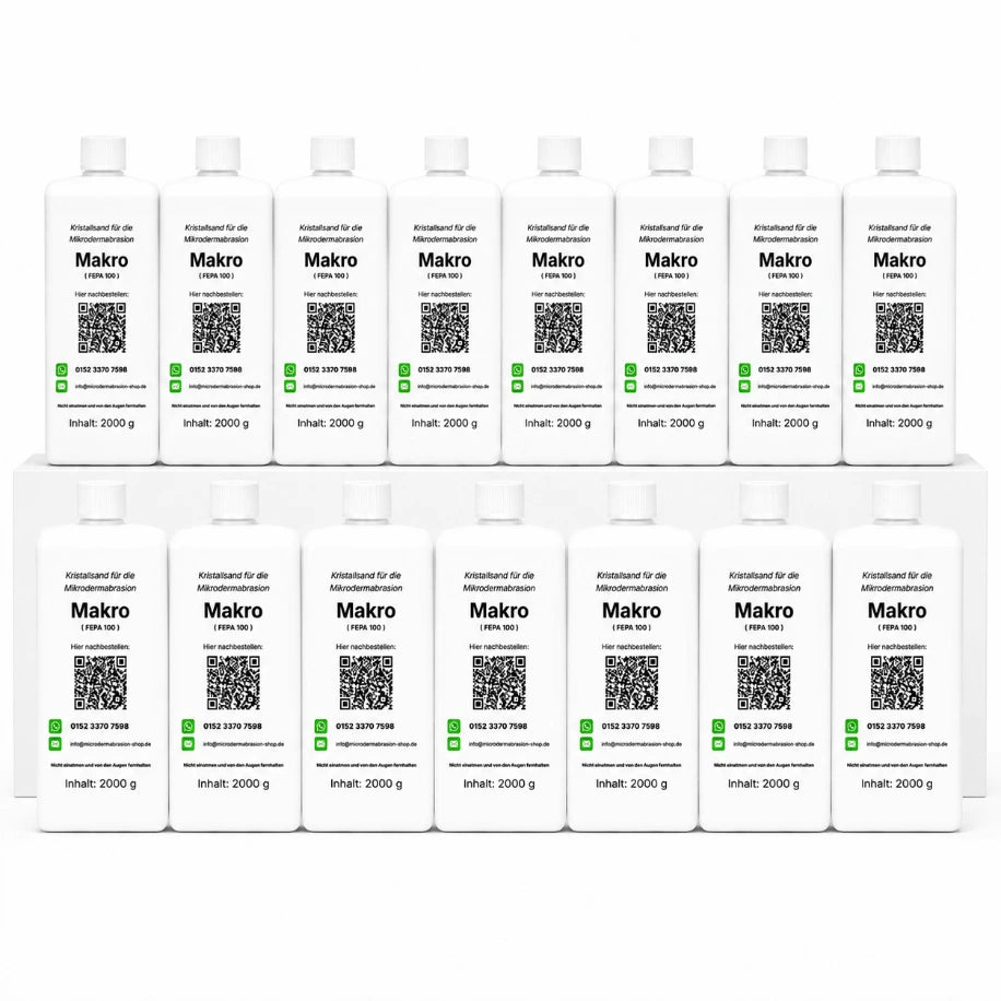 Kristalle Makro 2kg 15 Flaschen für Mikrodermabrasion Geräte